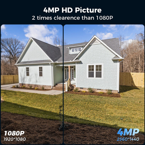 Solar Security Cameras Wireless Camera Outdoor 4MP