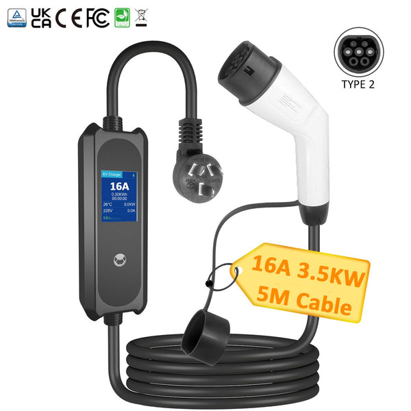 Portable EV Charger Type2 5M