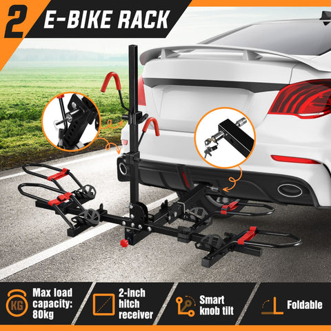 2 E Bike Rack Storage Holder Platform Bicycle Carrier Stand