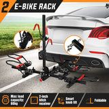 2 E Bike Rack Storage Holder Platform Bicycle Carrier Stand