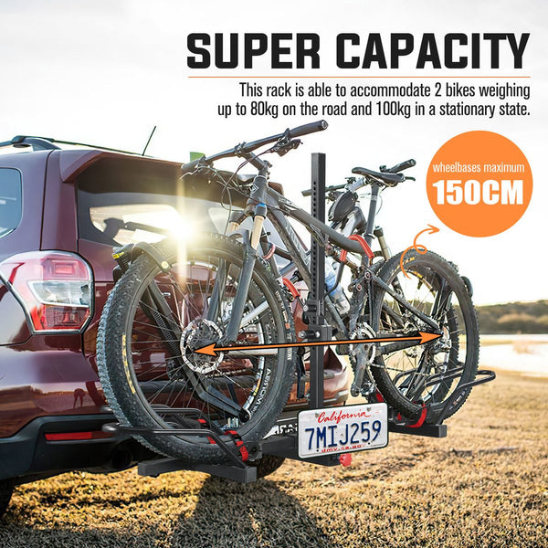 2 E Bike Rack Storage Holder Platform Bicycle Carrier Stand