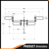 2 E Bike Rack Storage Holder Platform Bicycle Carrier Stand