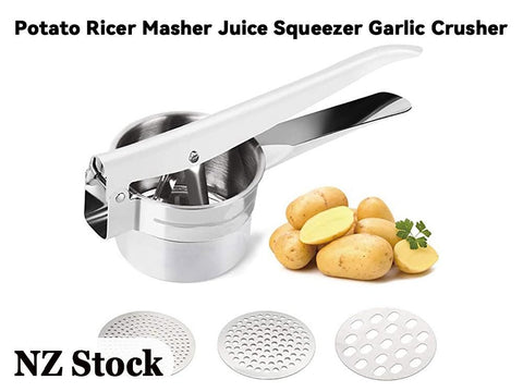 Manual Potato Ricer Masher Fruit Press Juicer Crusher Squeeze Tool