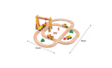 Construction Set Wooden Train Track Expansion Compatible Thomas Railway