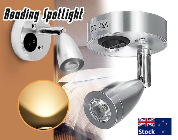 LED Reading Light with adjustable swivel and switch 12V