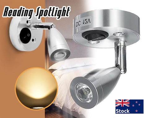 LED Reading Light with adjustable swivel and switch 12V