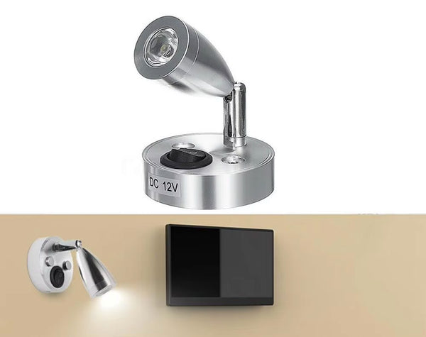 LED Reading Light with adjustable swivel and switch 12V