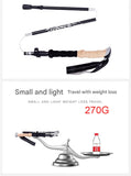 Trekking Poles - Ultralight Trekking Poles with Cork Grip Quick Lock - 1 Pair