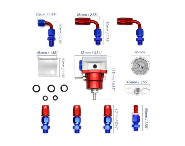 New Adjustable Fuel Pressure Regulator Kit - Adjustable Fuel Regulator