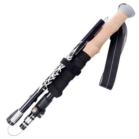 Trekking Poles - Ultralight Trekking Poles with Cork Grip Quick Lock - 1 Pair