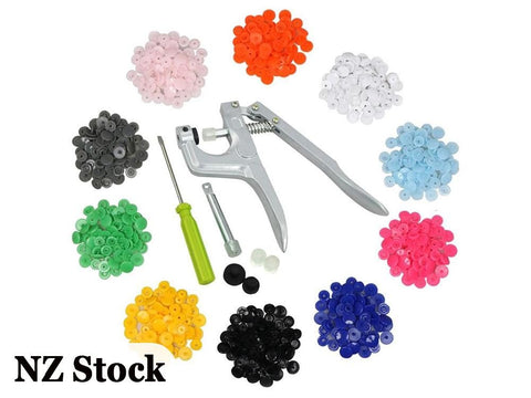 10 x T5 Snap Buttons + Press Plier