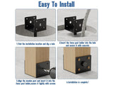 Fence Post Anchor Kit Ground Spikes 2PCS