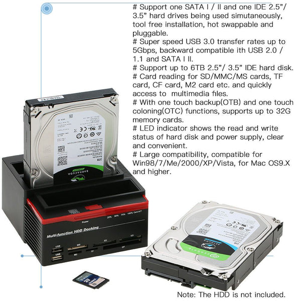 Triple Slot Hard Drive Docking Station