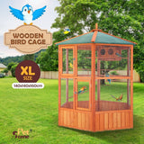 Bird Cage,Aviary Wooden Coop,Animal Enclosure Parrot