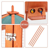 Bird Cage,Aviary Wooden Coop,Animal Enclosure Parrot
