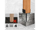 Fence Post Anchor Kit Ground Spikes 2PCS