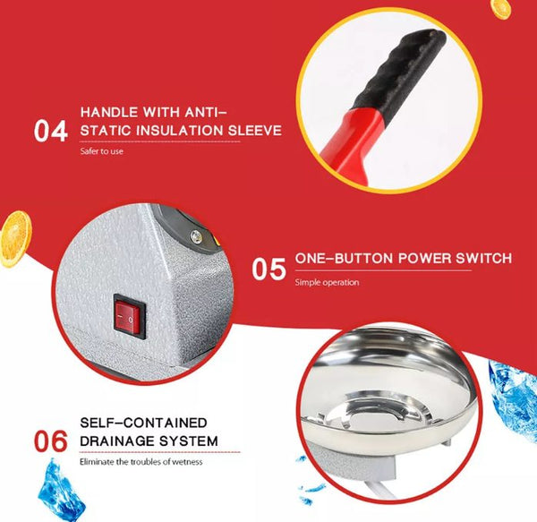 Ice Shaver Machine ,Four-blade Ice Shredder
