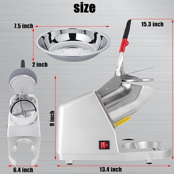 Ice Shaver Machine ,Four-blade Ice Shredder