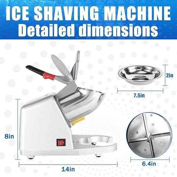 Ice Shaver Machine ,Four-blade Ice Shredder