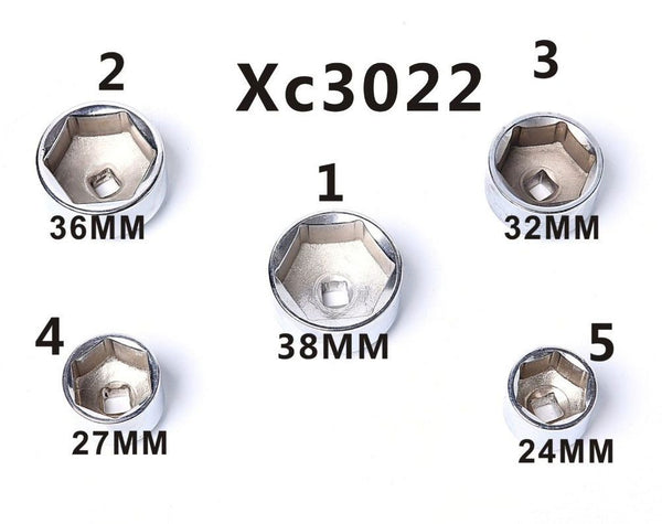 Oil Filter Removal Cap Wrench 5PC