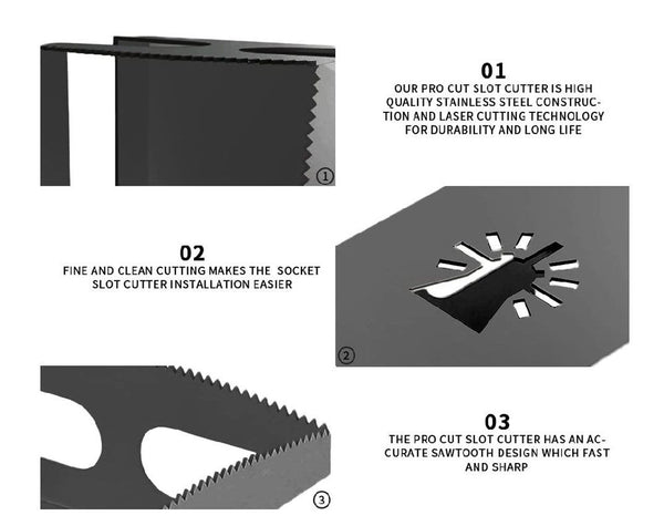 Square Slot Cutter Set (2Pcs)