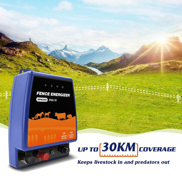Electric Fence Energiser Charger Mains Fencing Energizer