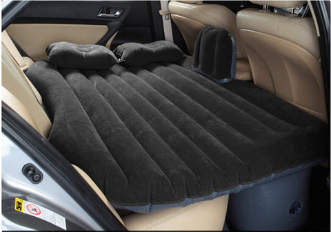 BLACK Heavy Duty Car Travel Inflatable Mattress Car Inflatable Bed