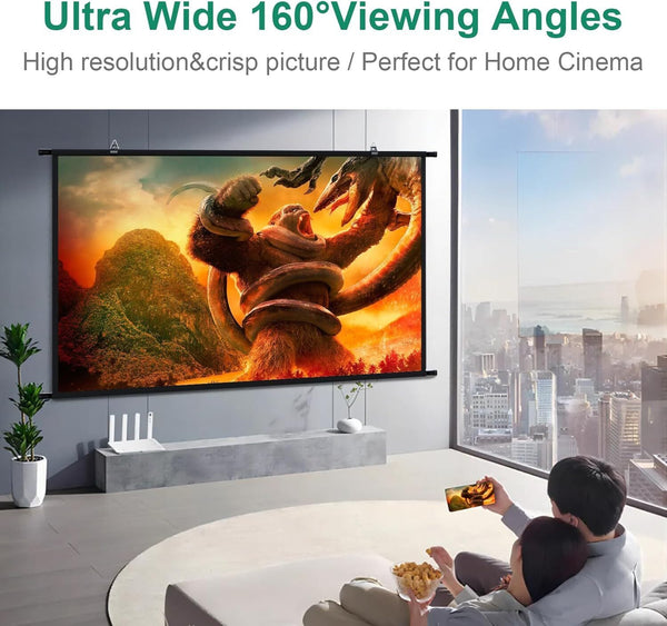 Projector Screen Retractable 100 Inch