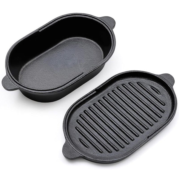 Cast Iron Dutch Oven Pot with Skillet Lid Pan