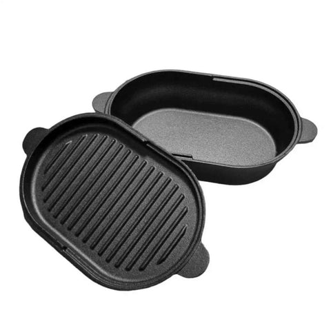 Cast Iron Dutch Oven Pot with Skillet Lid Pan
