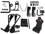 Racing Simulator Cockpit Adjustable Gaming Chair with Monitor Stand