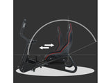 Racing Simulator Cockpit Adjustable Gaming Chair with Monitor Stand