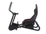 Racing Simulator Cockpit Adjustable Gaming Chair with Monitor Stand