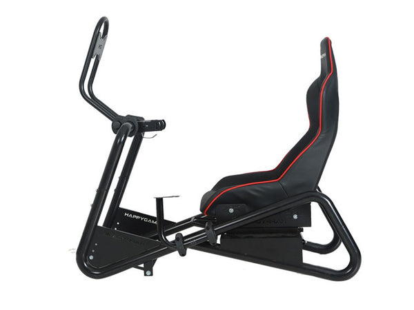 Racing Simulator Cockpit Adjustable Gaming Chair with Monitor Stand