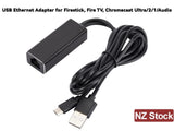 USB Ethernet Adapter for Firestick, Fire TV, Chromecast Ultra/2/1/Audio