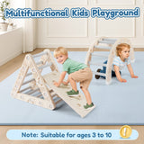 Kids Triangle Climber Arch Rocker 7in1 Montessori Playground Jungle Gym Play Set