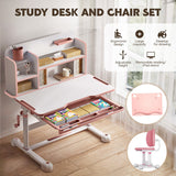 Children Desk Chair Set School Student Study Table