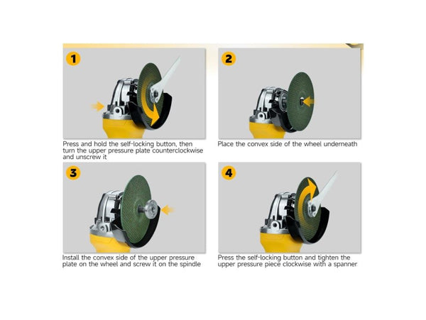 125mm Angle Grinder Cordless Compatible DeWalt 18V Brushless Power Switch