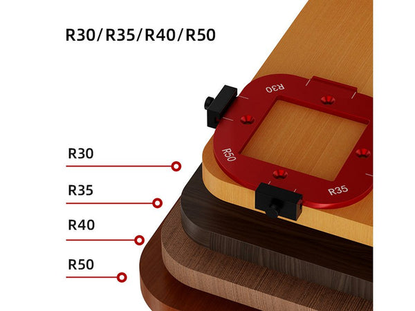Woodworking Rounded Corner Positioning Tool