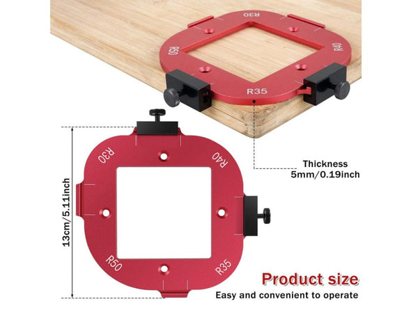 Woodworking Rounded Corner Positioning Tool