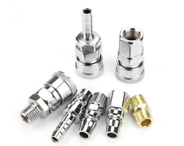 18-Piece Air Hose Fittings - Nitto Type, Male & Female