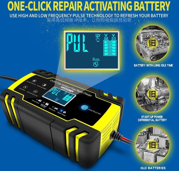 Smart 12V/24V Car Battery Charger