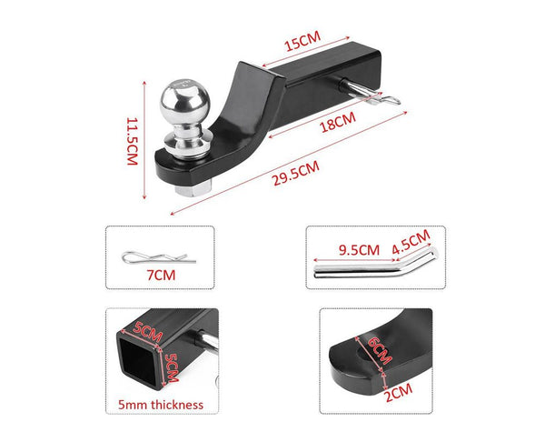 6000lbs Trailer Tow Bar Towbar Hitch Tow Ball Mount