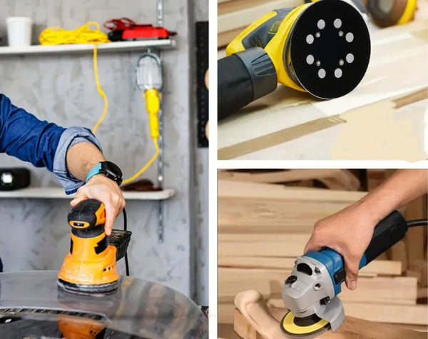 Black 125mm Makita Sanding Pad 8 Hole Sanding Discs 5 Inch Makita Sander Pad