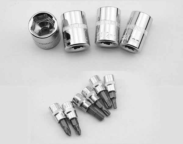 1/4 Inch Wrench Sockets Set 46 PCS, 1/4" Wrench Socket Set