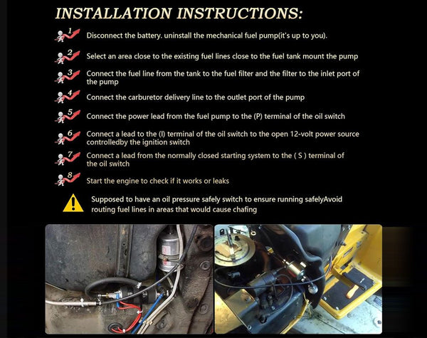 12V Electric Fuel Pump