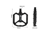 1pair Bike Pedals Anti Skid Spike Bike Flat Platform Pedal Bearing Bicycle