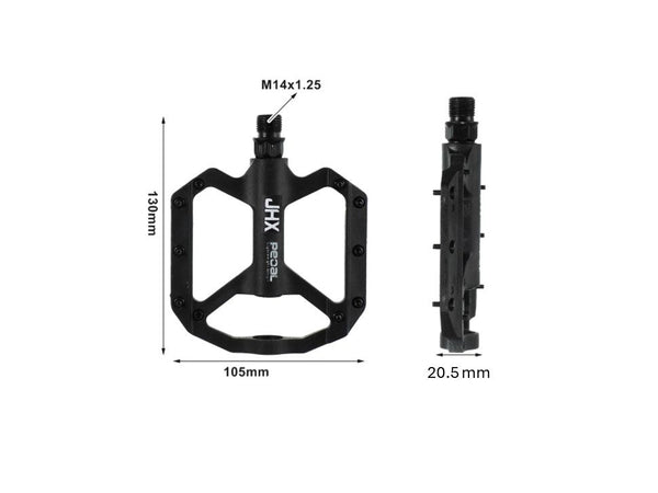 1pair Bike Pedals Anti Skid Spike Bike Flat Platform Pedal Bearing Bicycle