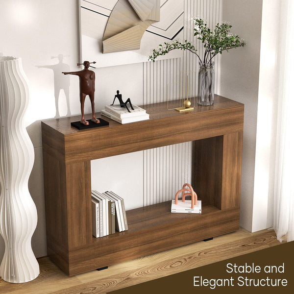 Hall Console Table Coffee Narrow Bar Side End Sofa Entrance TV Shelf Plant Stand