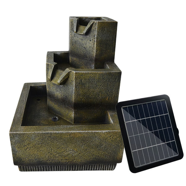 Solar Water Fountain Garden Features